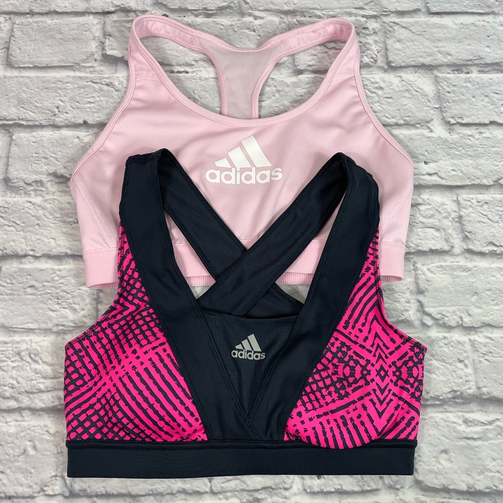 SET of TWO Adidas Women’s Sports Bras, Size S